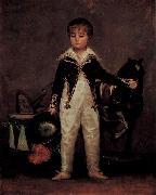 Francisco de Goya Portrat des Pepito Costa y Bonelis oil painting